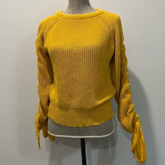 Revamped Yellow Sweater Knit size medium - Picture 3 of 15